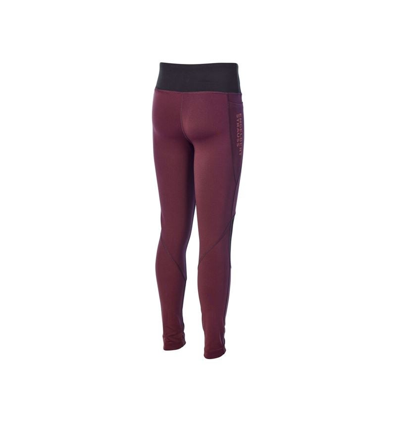 Hosen: Race Tights e.s.trail, Kinder + mahagonirot/opalrot 3