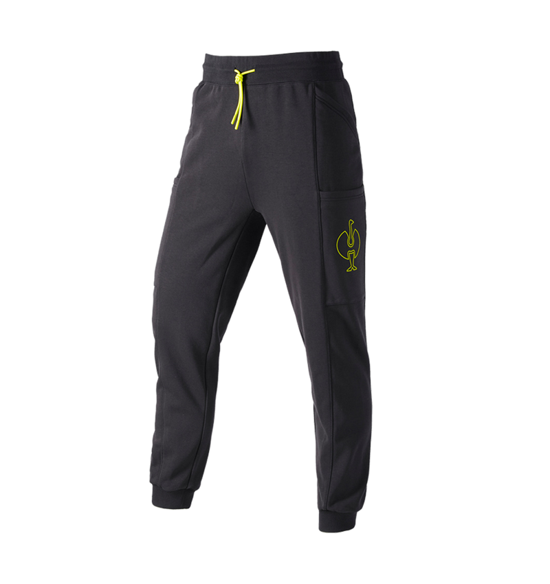 Accessoires: Sweat Pants e.s.trail + schwarz/acidgelb 2