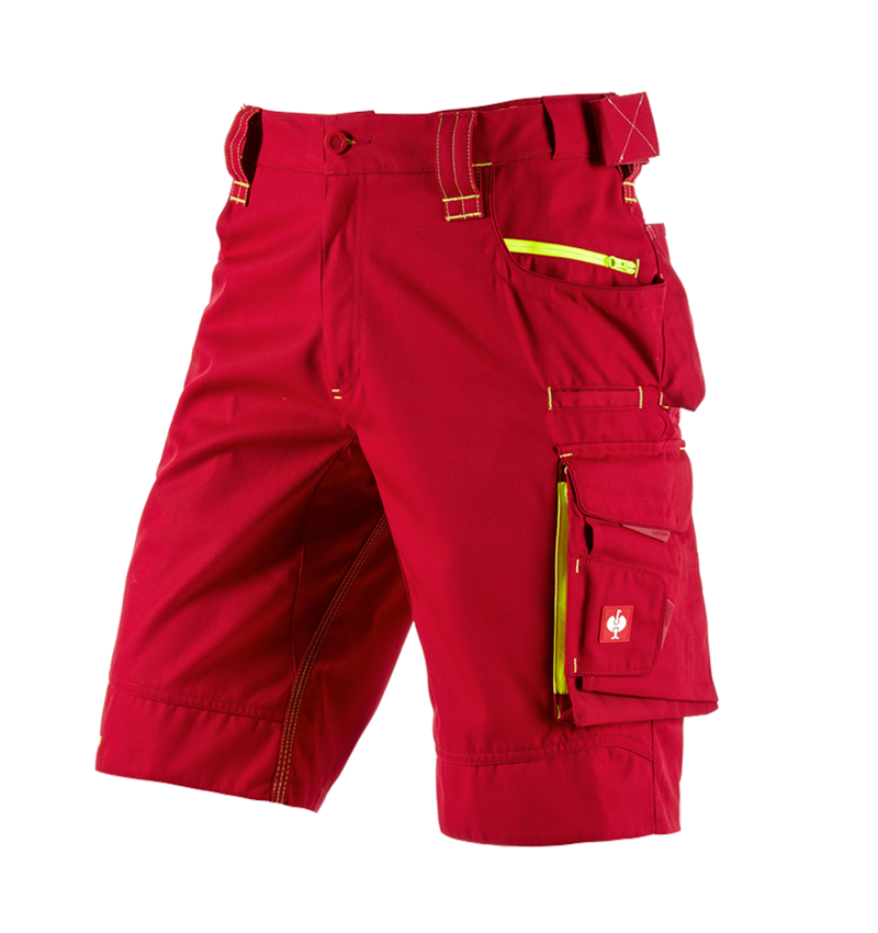 Hosen: Short e.s.motion 2020 + feuerrot/warngelb 2