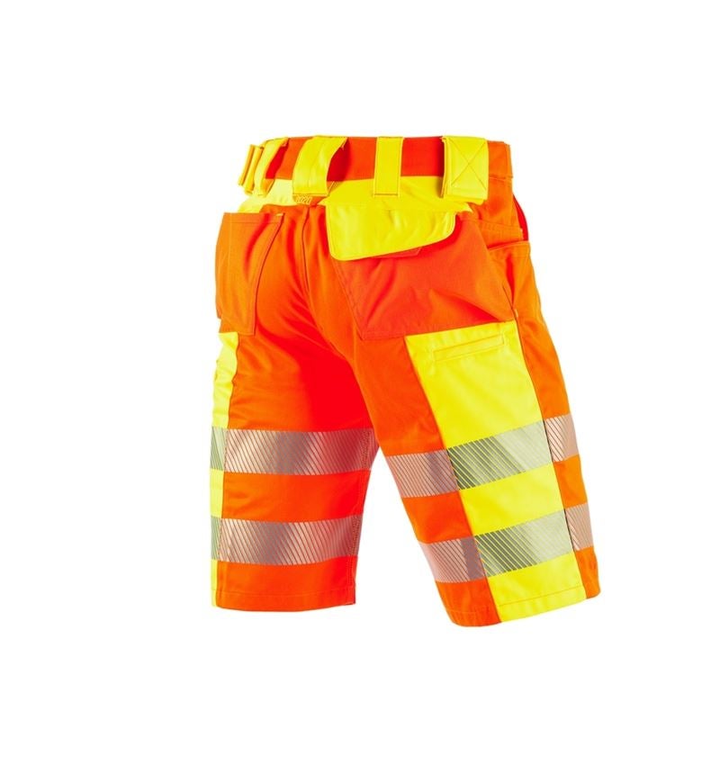 Hosen: Warnschutz Short e.s.motion 2020 + warnorange/warngelb 3