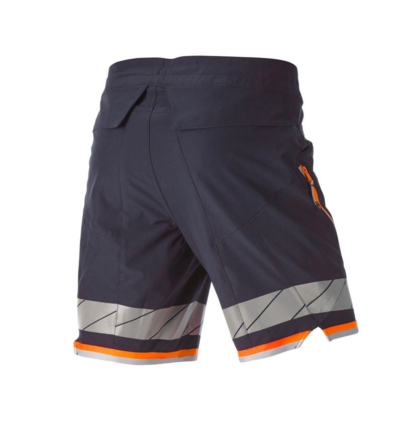 Hosen: Reflex Funktions Short e.s.ambition + dunkelblau/warnorange 8