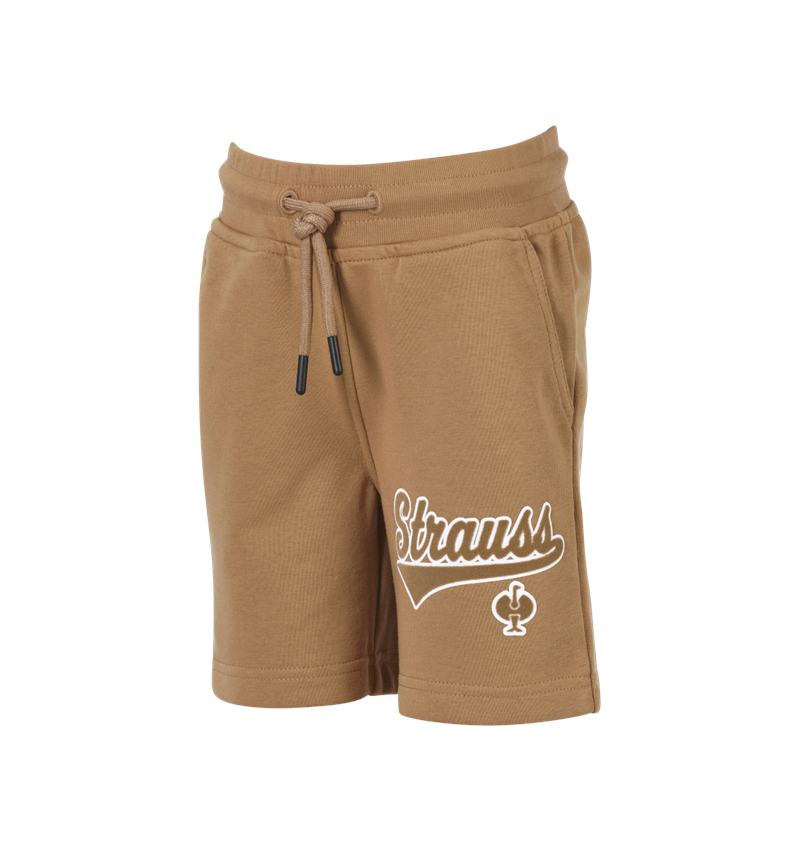 Accessoires: Sweat Short e.s.e:pic, Kinder + mandelbraun