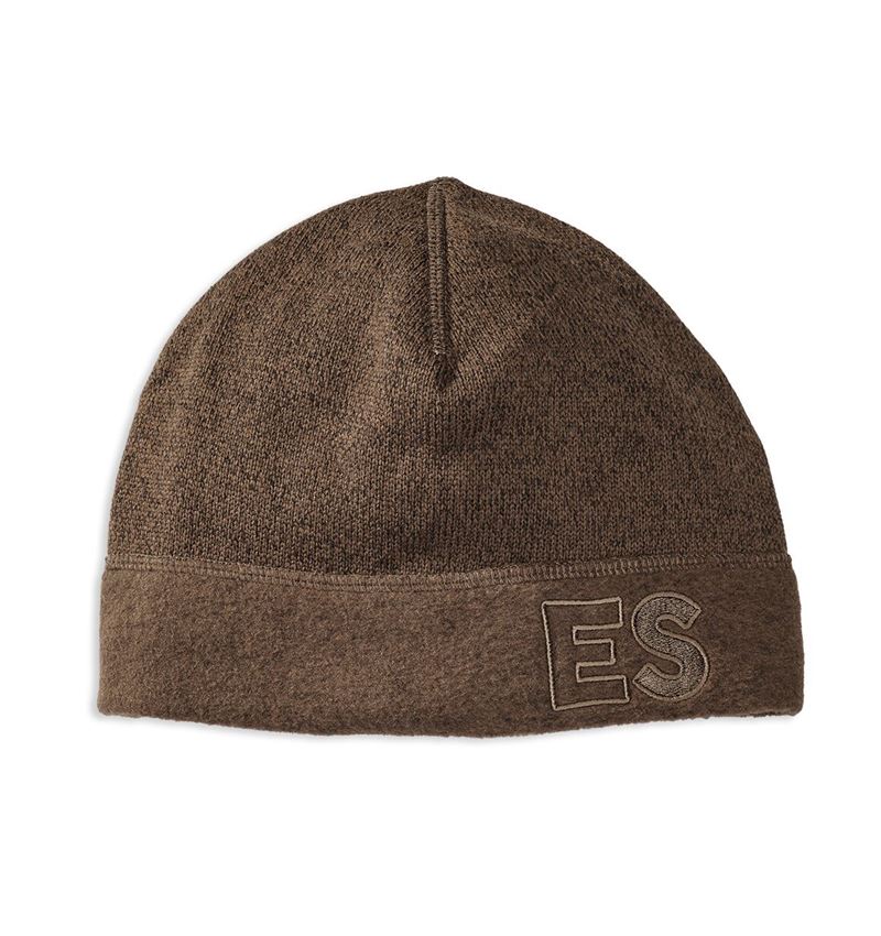 Accessoires: e.s. Mütze therma-plus + haselnuss melange