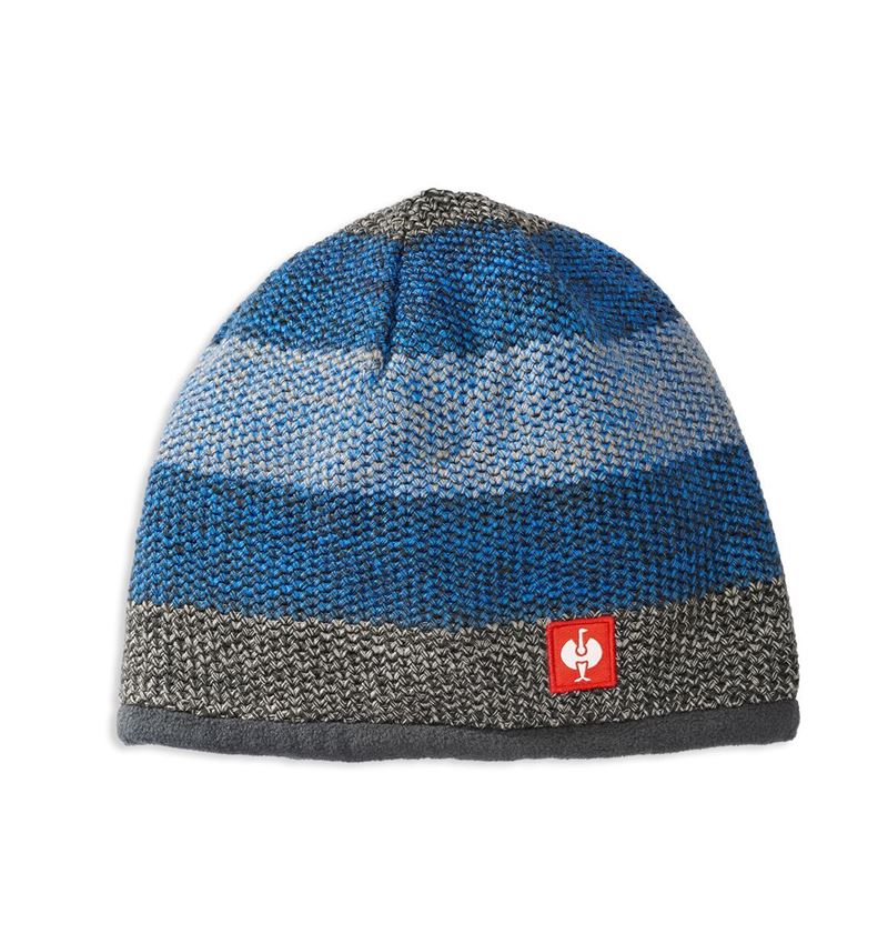 Winterzubehör: Strickmütze e.s.motion 2020 + graphit/enzianblau
