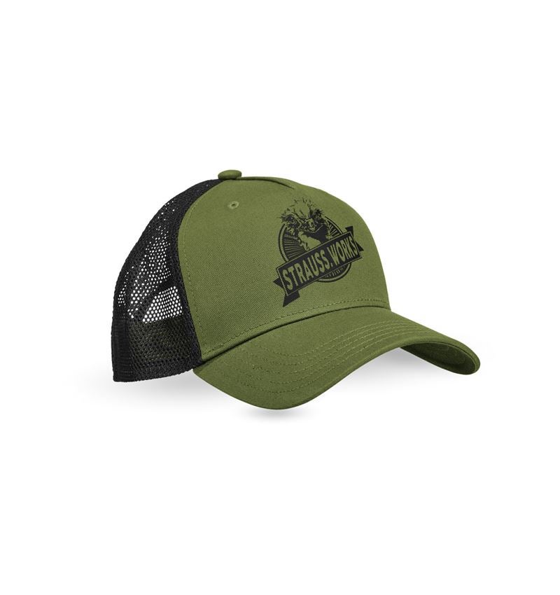 Accessoires: Cap e.s.iconic works, Kinder + berggrün