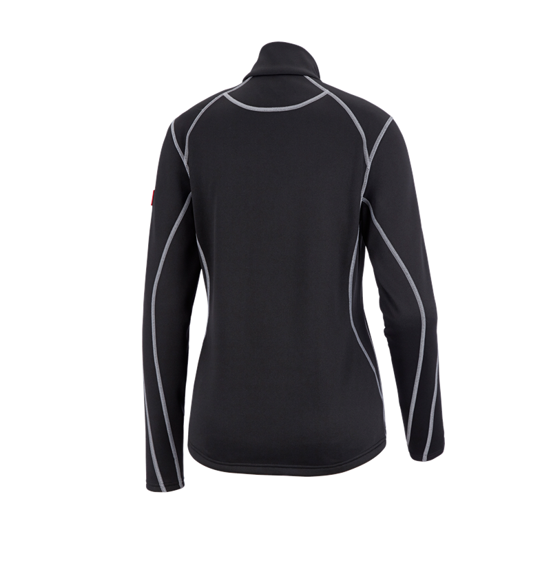 Shirts & Co.: Funkt.-Troyer thermo stretch e.s.motion 2020, Da. + schwarz/platin 1