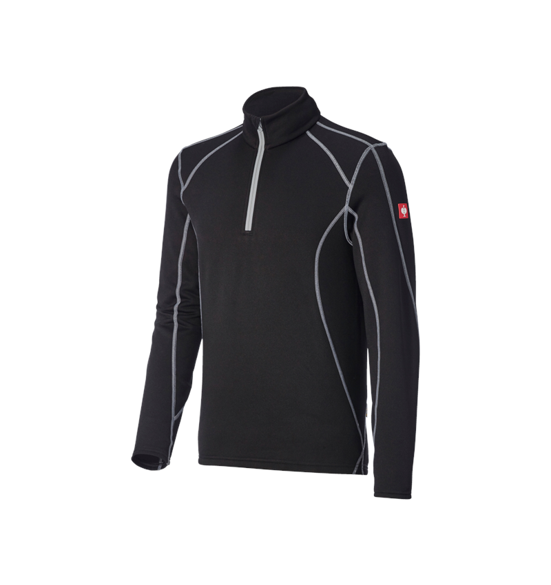 Shirts & Co.: Funkt.-Troyer thermo stretch e.s.motion 2020 + schwarz/platin 3