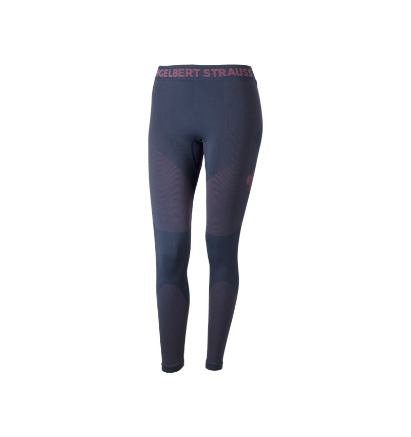 Funktionsunterwäsche: Funktions-Long Pants e.s.trail seamless-warm,Damen + tiefblau/tarapink 4