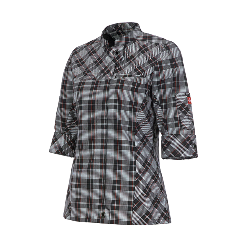 Jacken: Berufsjacke 3/4-Arm e.s.fusion, Damen + schwarz/weiß/rot 2