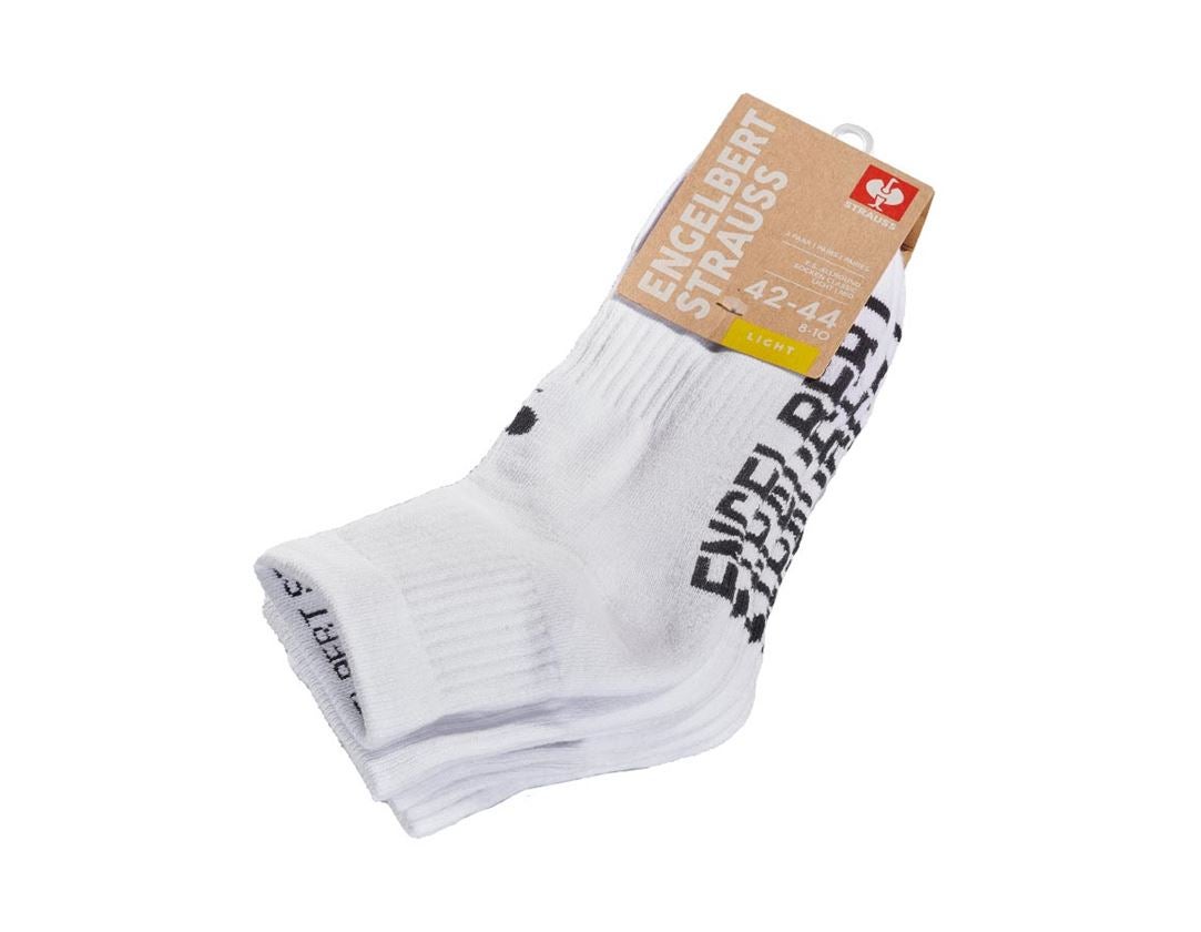 Socken | Strümpfe: e.s. Allround Socken Classic light/mid, 3er Pack + weiß
