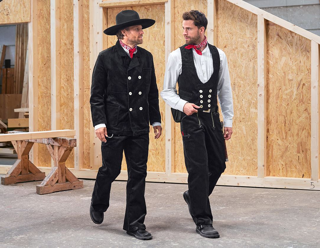 Westen: Zunftweste Grobcord + schwarz 4