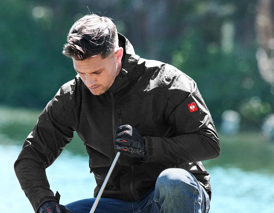 Jacken: e.s. Regenjacke + schwarz 1