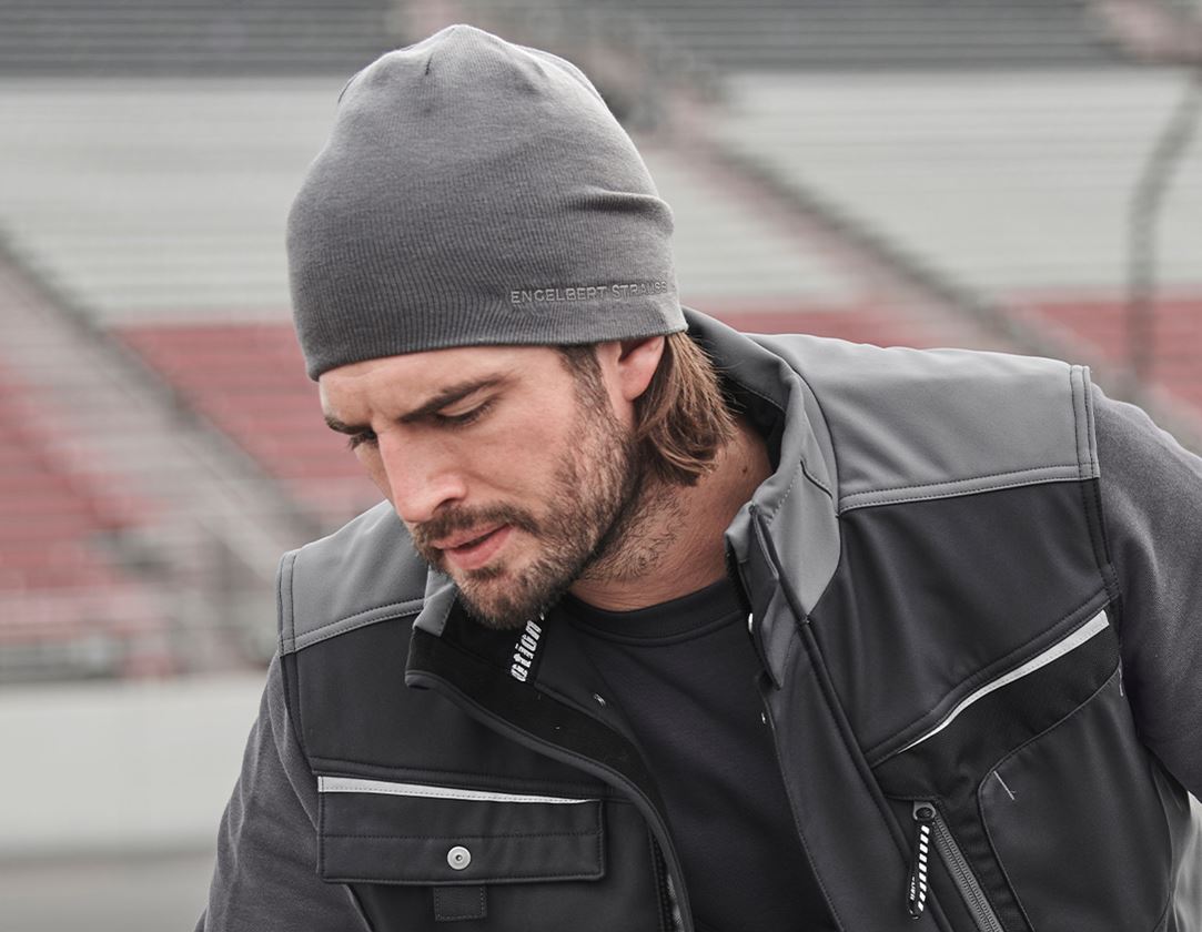 Accessoires: Feinstrickmütze e.s.dynashield + zement