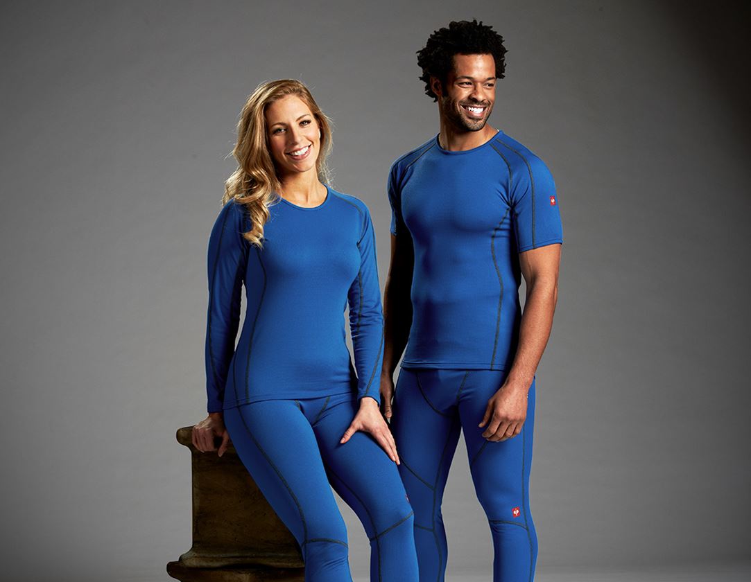 Winterzubehör: e.s. Funktions-T-Shirt clima-pro - warm, Herren + enzianblau 3