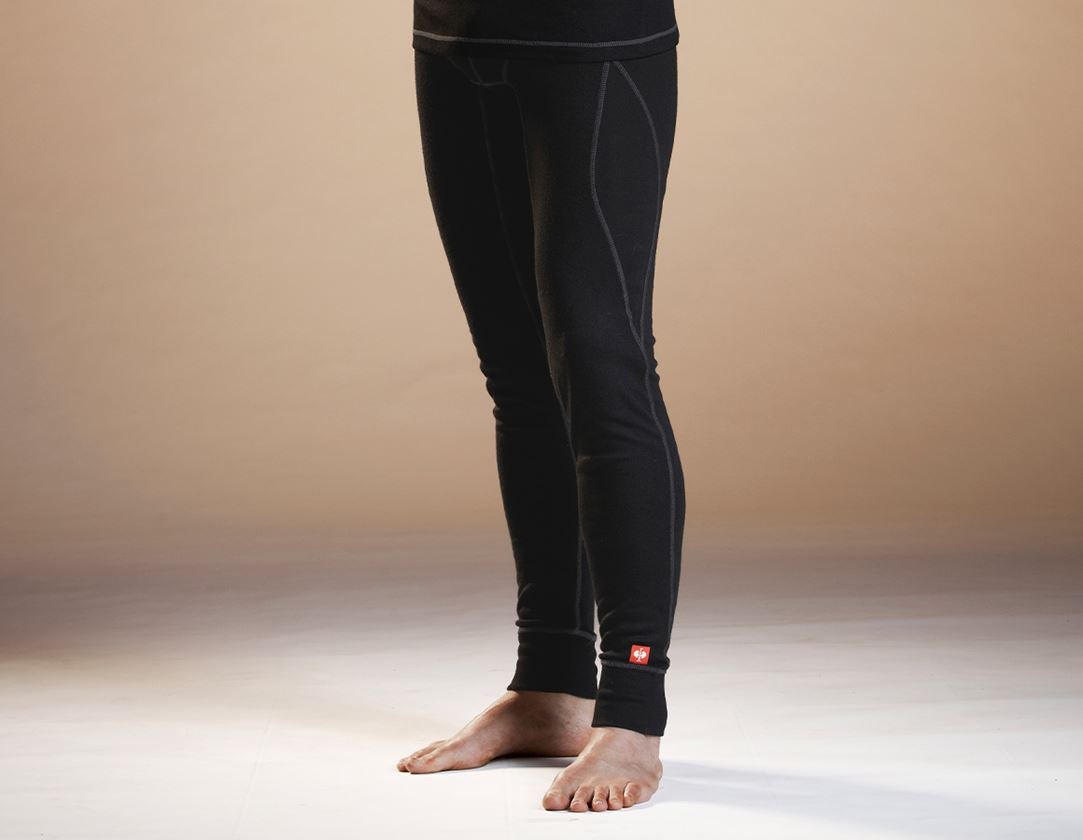 Unterwäsche | Thermokleidung: e.s. Funktions-Long Pants basis-warm + schwarz 4