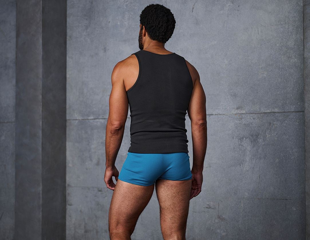 Unterwäsche | Thermokleidung: e.s. cotton rib Pants, 2er Pack + schwarz+atoll 3