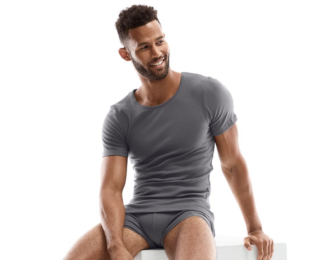 Unterwäsche | Thermokleidung: e.s. cotton rib T-Shirt + titan 1