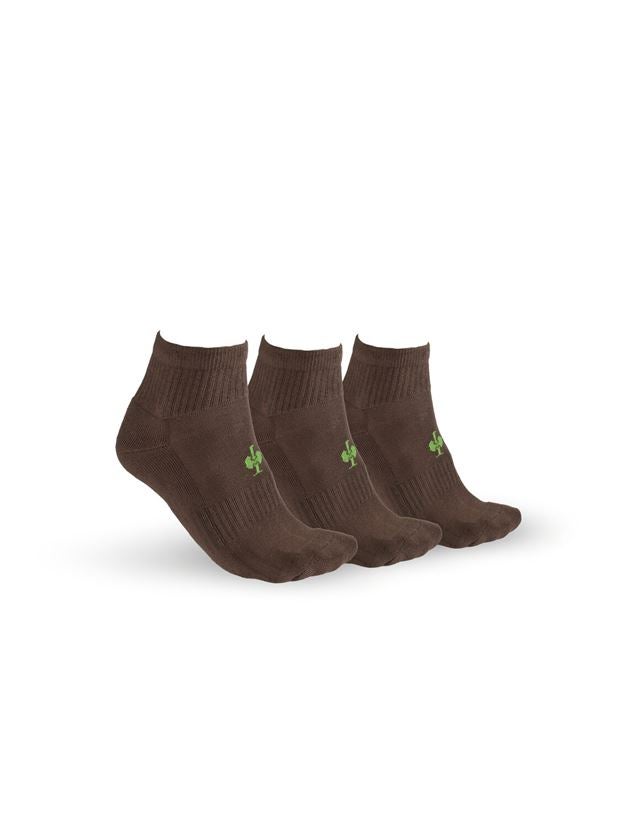 Socken | Strümpfe: e.s. Allround Socken Classic light/mid, 3er Pack + kastanie/seegrün