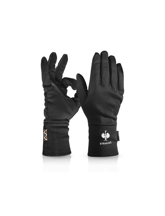 Textil: e.s. FIBERTWIN® thermo stretch Handschuhe + schwarz