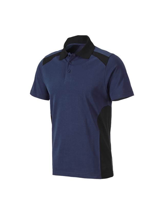 Themen: Polo-Shirt cotton e.s.active + dunkelblau/schwarz 4