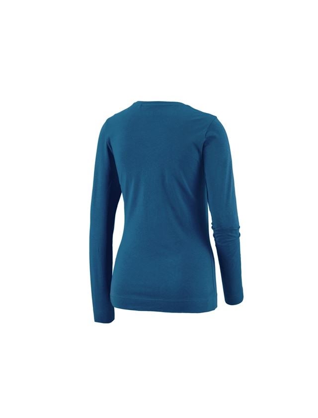 Shirts & Co.: e.s. Longsleeve cotton stretch, Damen + atoll 3