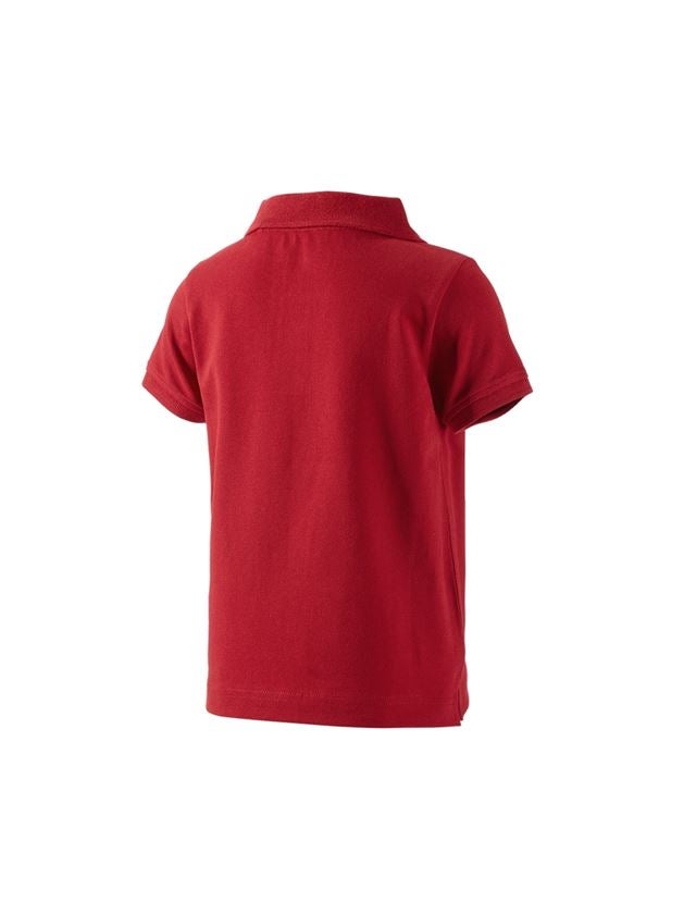Shirts & Co.: e.s. Polo-Shirt cotton stretch, Kinder + feuerrot 5