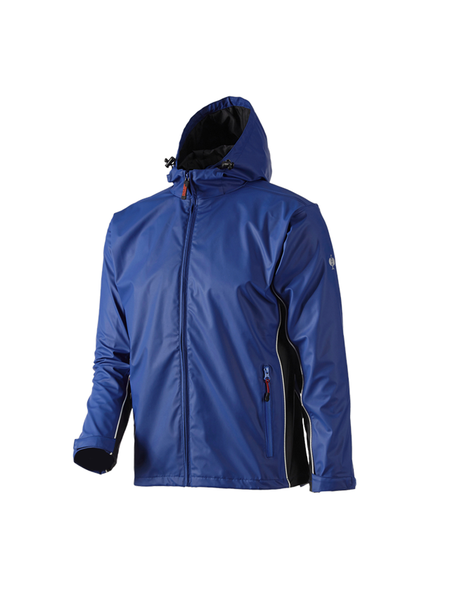 Jacken: Regenjacke flexactive + kornblau/schwarz 2