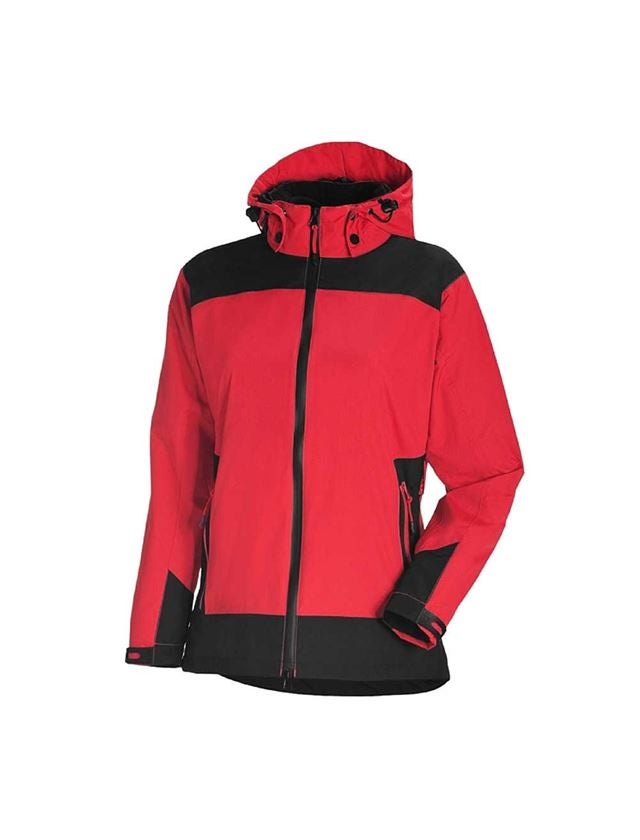 Jacken: e.s. 3 in 1 Damen Funktionsjacke + rot/schwarz 2