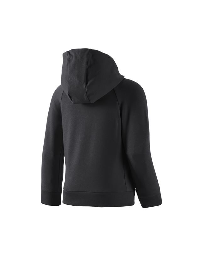 Shirts & Co.: e.s. Hoody-Sweatjacke cotton stretch, Kinder + schwarz 1