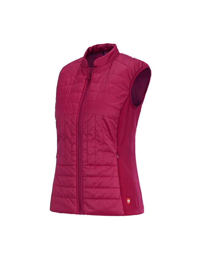 Westen: e.s. Funktions Steppweste thermo stretch, Damen + beere 2