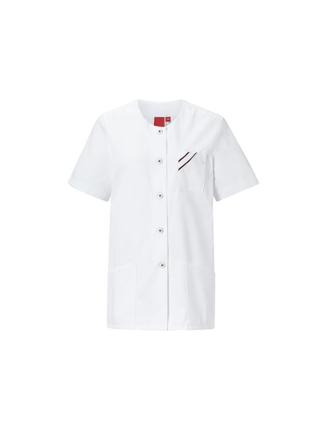 Shirts & Co.: Kasack Carolin + weiß/bordeaux