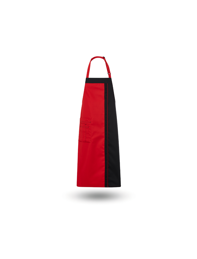 Schürzen: Latzschürze Steyr + rot/schwarz