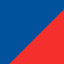 Farbicon, kornblau/rot
