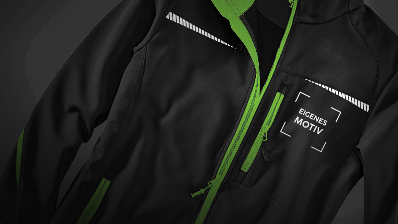 Berufsjacke e.s.motion 2020 mit Druck- und Stickveredelung
