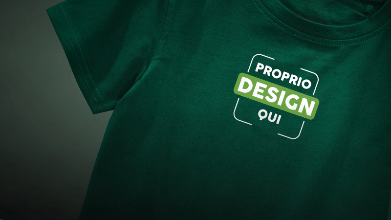 Felpa con personalizzazione stampa e ricamo