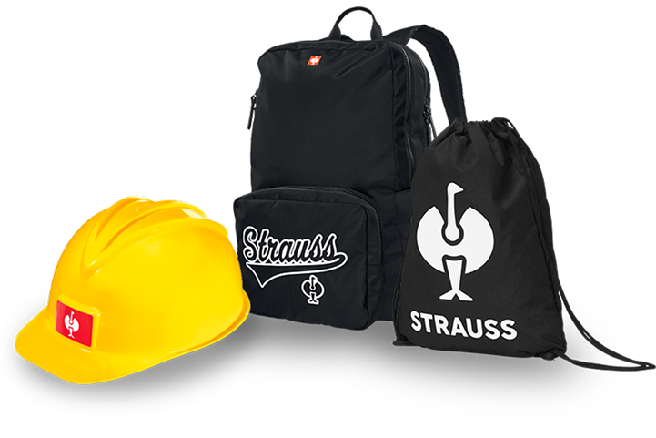 Casco, zaino e borsa da ginnastica per bambini