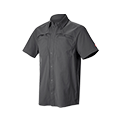 Camicia da lavoro e.s.t:aktik, a manica corta, grigio carbone