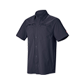 Camicia da lavoro e.s.t:aktik, a manica corta, blu scuro