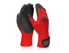 Gebreide latex handschoenen Techno Grip