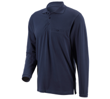 e.s. Longsleeve-Polo cotton Pocket