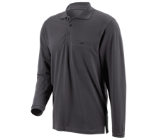 e.s. Longsleeve-Polo cotton Pocket