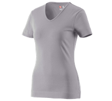 e.s. T-Shirt cotton V-Neck, dames