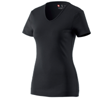 e.s. T-Shirt cotton V-Neck, dames