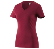 e.s. T-Shirt cotton V-Neck, dames