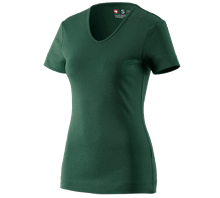 e.s. T-Shirt cotton V-Neck, dames