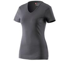 e.s. T-Shirt cotton V-Neck, dames