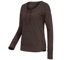 e.s. Longsleeve cotton slub, dames
