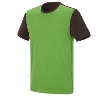 e.s. T-shirt cotton stretch bicolor