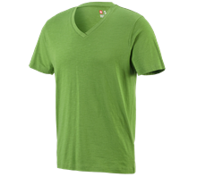 e.s. T-Shirt cotton slub V-Neck