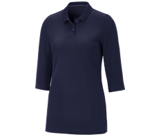 e.s. Pique-Polo 3/4-mouw cotton stretch, dames